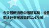 今天最新消息中指研究院：全国TOP30集中式长租公寓企业累计开业房源量超114万间