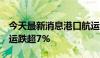 今天最新消息港口航运概念震荡走低  凤凰航运跌超7%