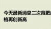 今天最新消息二次育肥成本攀升，驱动仔猪价格再创新高