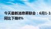 今天最新消息乘联会：6月1-10日乘用车市场零售36万辆，同比下降8%