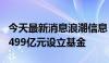 今天最新消息浪潮信息：全资子公司拟投资1.499亿元设立基金