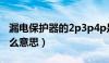 漏电保护器的2p3p4p是什么意思（p4p是什么意思）