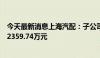 今天最新消息上海汽配：子公司签订清退补偿协议，获补偿2359.74万元