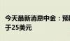 今天最新消息中金：预期下半年期银中枢或高于25美元