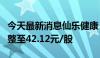 今天最新消息仙乐健康：仙乐转债转股价格调整至42.12元/股