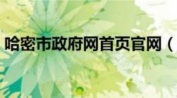 哈密市政府网首页官网（哈密市政府网首页）