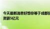 今天最新消息好想你等于成都投资成立数智创投合伙企业 出资额5亿元