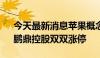 今天最新消息苹果概念拉升走强 万祥科技、鹏鼎控股双双涨停