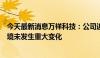 今天最新消息万祥科技：公司近期经营情况及内外部经营环境未发生重大变化