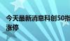 今天最新消息科创50指数涨超1% 多股20cm涨停