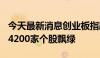 今天最新消息创业板指跌幅扩大至1% 两市超4200家个股飘绿