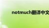 notmuch翻译中文（not much）