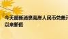 今天最新消息离岸人民币兑美元下跌至7.285 跌破去年11月以来新低