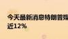 今天最新消息特朗普媒体 DJT美股盘前下跌近12%