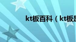 kt板百科（kt板是什么材料）