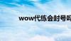 wow代练会封号吗（wow代练）