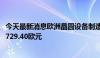 今天最新消息欧洲晶圆设备制造商ASM国际收涨5.31%，报729.40欧元