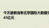 今天最新消息北京国际大数据交易所数据交易规模累计达到45亿元