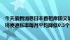 今天最新消息日本首相岸田文雄：预计能源方面的相关措施将使通胀率每月平均降低0.5个百分点直至年底