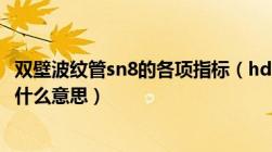 双壁波纹管sn8的各项指标（hdpe双壁波纹管中的SN8代表什么意思）