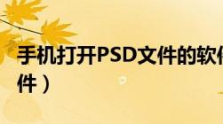 手机打开PSD文件的软件（打开psd文件的软件）