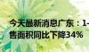 今天最新消息广东：1—5月，全省商品房销售面积同比下降34%