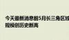 今天最新消息前5月长三角区域外贸进出口总值超6万亿元，规模创历史新高