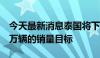 今天最新消息泰国将下调2024年国内汽车75万辆的销量目标