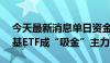 今天最新消息单日资金净流入超177亿元 宽基ETF成“吸金”主力