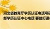 河北省教育厅学历认证电话号码（求个河北省教育厅或教育部学历认证中心电话 要能打通有人接的 _）