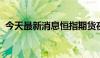 今天最新消息恒指期货夜盘收盘下跌0.67%