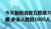 今天最新消息五粮液2023年年度股东大会火爆 参会人数超1000人