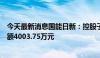 今天最新消息国能日新：控股子公司拟收购股权资产，总金额4003.75万元