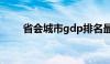 省会城市gdp排名最新（省会城市）