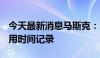 今天最新消息马斯克：X平台刷新美国最长使用时间记录