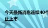 今天最新消息连续40个跌停！ST长康将被终止上市