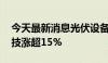 今天最新消息光伏设备概念开盘走高 锦浪科技涨超15%