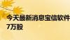 今天最新消息宝信软件：高管拟减持不超过47万股