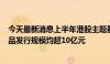 今天最新消息上半年港股主题基金设立达35只，其中3只产品发行规模均超10亿元