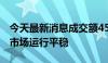 今天最新消息成交额45.02万亿 6月我国期货市场运行平稳