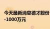 今天最新消息德才股份：拟回购股份500万元-1000万元