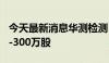 今天最新消息华测检测：拟回购股份200万股-300万股