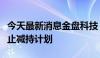 今天最新消息金盘科技：股东敬天投资提前终止减持计划