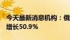 今天最新消息机构：俄罗斯6月汽车销量同比增长50.9%