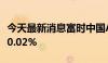 今天最新消息富时中国A50指数期货盘初上涨0.02%