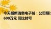 今天最新消息电子城：公司预计上半年净亏损3800万元至5600万元 同比转亏