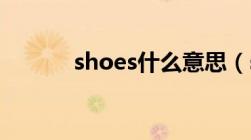 shoes什么意思（sh什么意思）