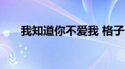 我知道你不爱我 格子兮/威仔（威仔）