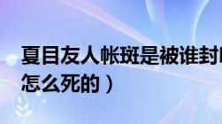 夏目友人帐斑是被谁封印的?（夏目友人帐斑怎么死的）