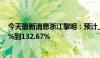 今天最新消息浙江黎明：预计上半年净利润同比增加55.11%到132.67%